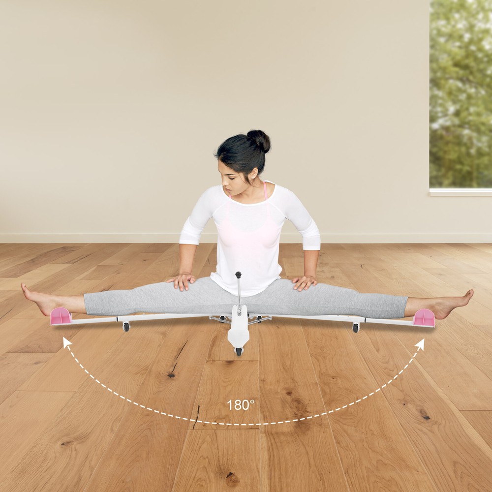 11*50″ Pink/White PU/Iron Leg Stretcher Split Machine W/ Stretching 0-180° Angle