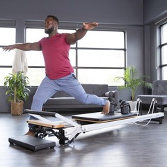 Merrithew™ At Home SPX® Reformer Package with Reformer Box, Footstrap