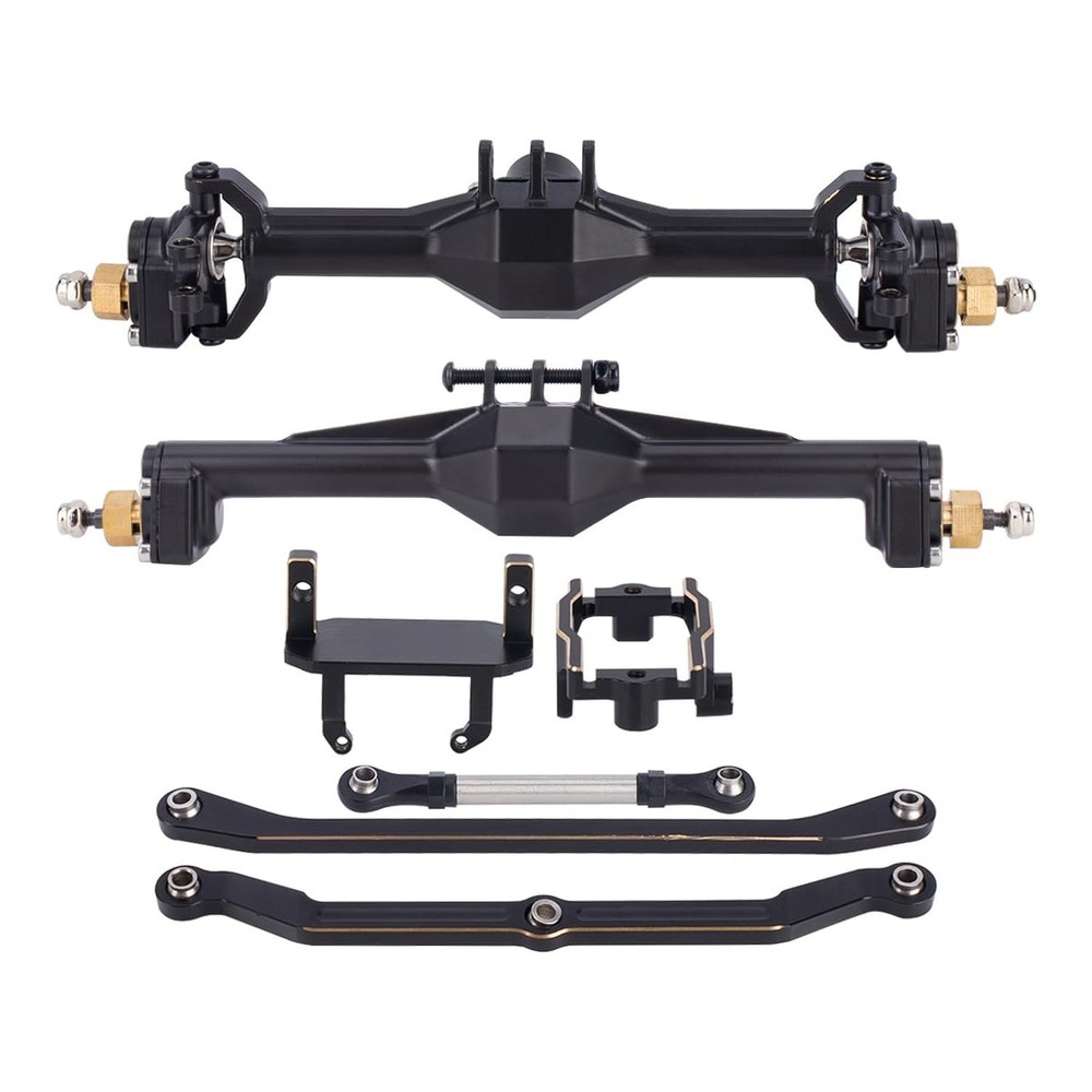 TRX4M Brass Portal Axles 216.4g Widen +10mm with Lay Down Servo Mount & Links…