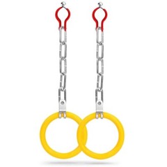 SereneLife 2 Pcs Clamping Hoops for Gymnastic Bar-Monkey Ring Outdoor Backyard