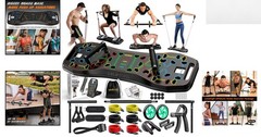 Push Up Board,36 in 1 Home Gym Equipment with Ab Roller Wheel & Resistance Ba…