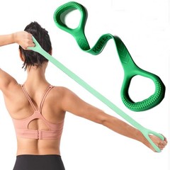 Kvittra Figure 8 Resistance Band, Arm Back Shoulder Exercise Elastic Green