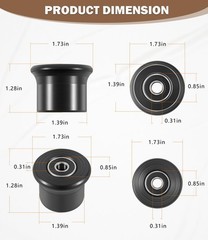 For 6-Pack Sliding Seat Bracket Roller Fits Blaze Pr1000 Sport Elite