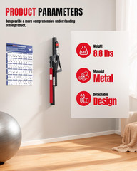 Cable Machine Home Gym, Wall-Mount Exercise & Workout Equipment with Adjustable