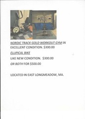 home gym workout equipment 2 items both NordicTrack in excellent condition
