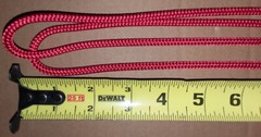 ONE USED BOWFLEX HVT 135″ Red Master Cable with Eyelet and Ferrule Stop