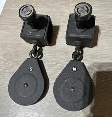Set of 2 Bowflex OEM Slider 3.5” Pulley w/ Locking Pin Mount Shackle
