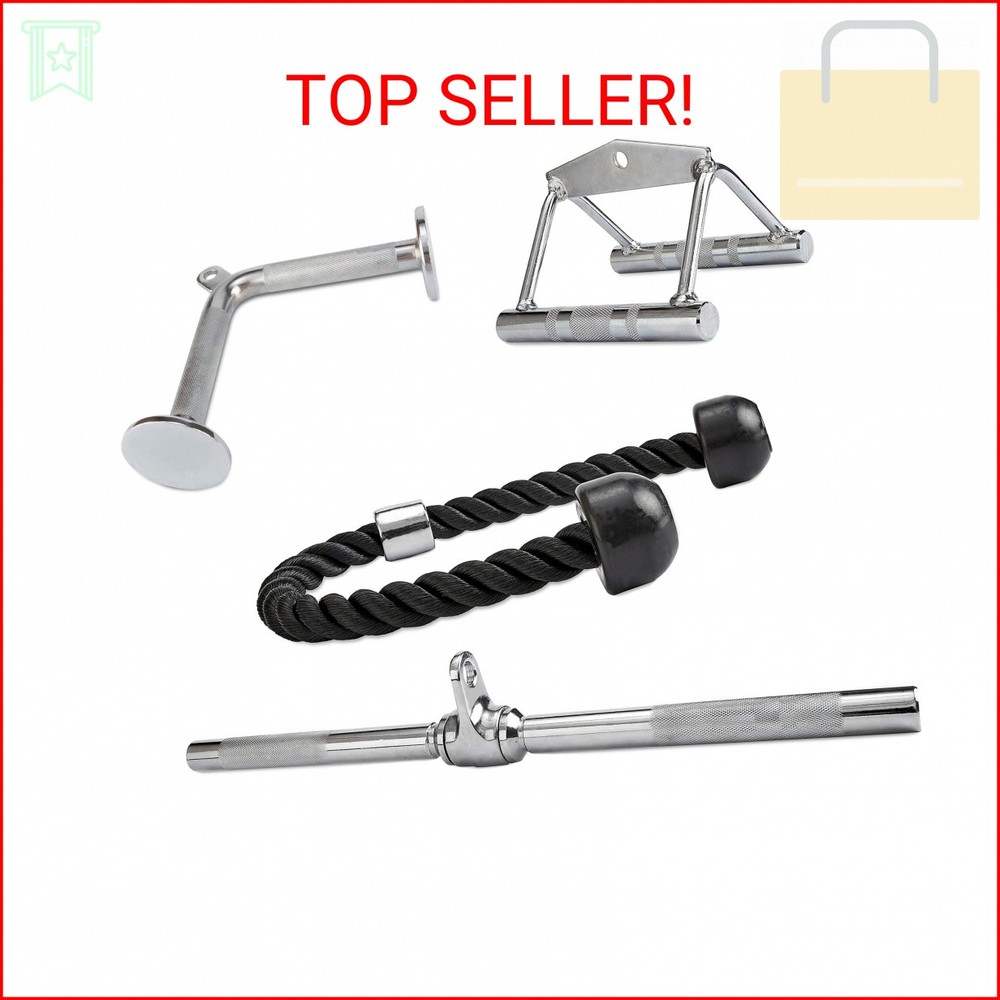Fitvids Multifunctional Home Gym System Workout Station Multiple Grip Handles, 4