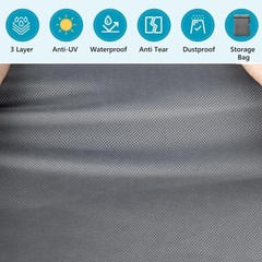 Zippered Home Gym Cover – Grey (41.3″ x 68.9″ x 72.8″)