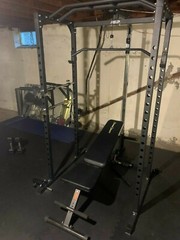 REP PR 1100 – Squat Rack and Home Gym Set (SOLD AS ONE ITEM – BUYER TAKES ALL)