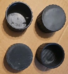 Total Gym ~ End Caps ~ Lot of 4 ~ 2″ Inside Diameter