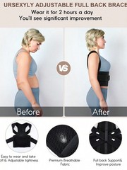 Adjustable Full Back Posture Corrector – Lumbar & Shoulder Support Pain Relie…