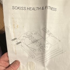 SOKISS Portable Home Gym Set Black Plastic for Home Use Strength Training