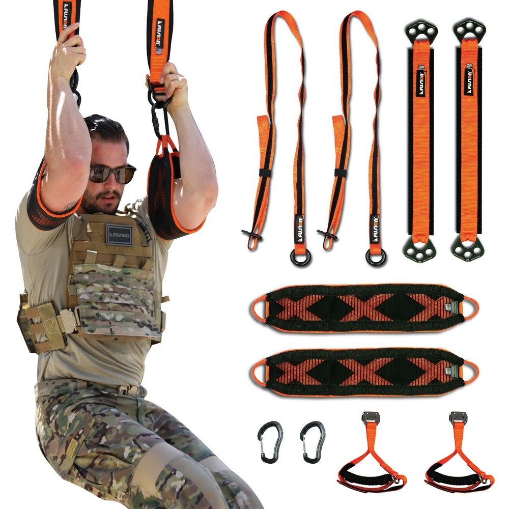 Fusion Climb, Full Portable Home Gym Workout Package Equipment, Crossfit