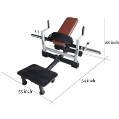Signature Fitness WMT-HIPTHRUST-BLK Glute Bridge Plate-Loaded Hip Thrust Machine