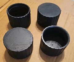 Total Gym ~ End Caps ~ Lot of 4 ~ 2″ Inside Diameter