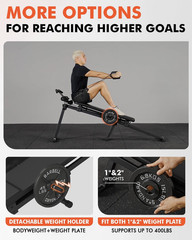 GMWD Total Home Gym with Detachable Footplate,Swing Attachment and Weight Holder