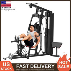 Multifunctional Home Gym Equipment Full Body Workout Station With Weight Stack