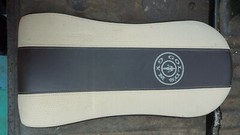 21VV42 CUSHION FROM GOLDS GYM EXERCISE BENCH: 24-1/2″ X 12″, 17-3/4″ X 4-1/2″