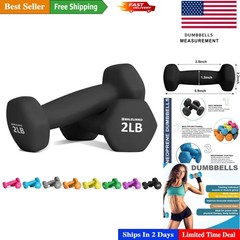 Durable Cast Iron Neoprene Dumbbells – Lightweight Weights for Diverse Workouts