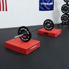 Titan Fitness Silencer Drop Pad Set, Weightlifting Drop Pads,6″Crash Cushion Pad