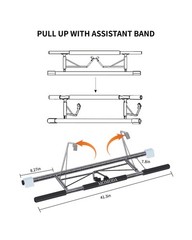 Pull Up Bar Doorway – No Screws Fitness Chin-Up Frame for Home … Fast USA SHIP