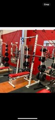 gym equipment, half rack,bench,heavy duty ,weight training half rack,squat rack