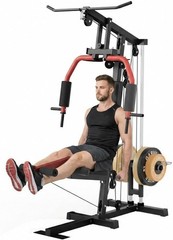 Multifunctional Home Gym System Full Body Workout Station 330lb Weight Workout