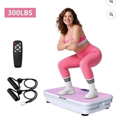 BEF Vibrating Plate Exercise Machine with LED Display, 200 Adjustable Speeds Pow