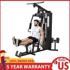 Multifunctional Home Gym Equipment w/ Pulley System ,Full Body Workout Machine