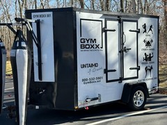 Mobile Gym Business for Sale gym equipment with boxing bags