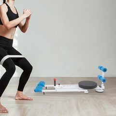 180° Blue Flex Leg Press Equipment Foldable Leg Stretcher Split Machine 330lbs