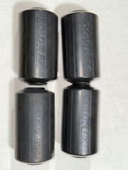 VINTAGE Original Soloflex Roller Pads Set of 4 Rubber Foam Black Solo Flex