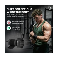 DMoose Fitness Wrist Wraps for Weightlifting 18″ – Heavy Duty G… FAST USA SHIP