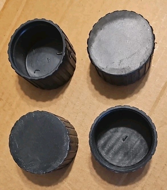 Total Gym ~ End Caps ~ Lot of 4 ~ 2″ Inside Diameter