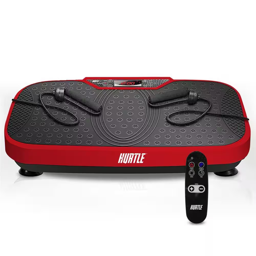 Standing Vibration Fitness Red Strength Training Station with Adjustable Speed