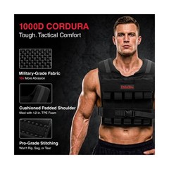 Weighted Vest for Men & Women | Adjustable Weight Vest 25 lbs/35 lbs/45 lbs w…
