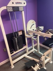 Life Fitness Adjustable Abdominal Home Gym Machine, White/Black