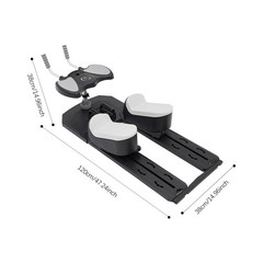 6-in-1 Full Body Fitness Home Workout Equipment With Integrated Digital Timer
