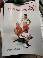 Total Flex Adjustable Home Gym Bench Black/Red w/ Resistance Bands & Leg Ext