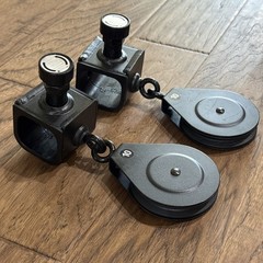 Set of 2 Bowflex Xceed Xtreme 2 OEM Slider 3.5” Pulley w Locking Pin FREE SHIP