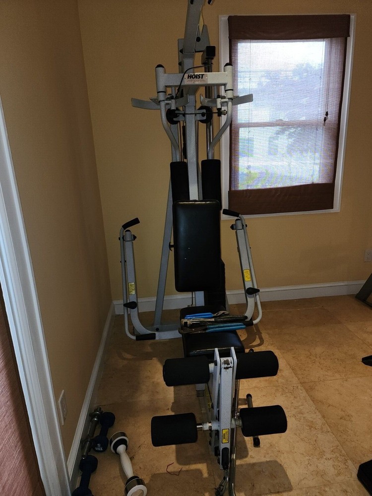 home gym weight machine used Hoist Gym Row, Leg, pull down, press