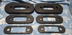 6 OEM Soloflex Weight Straps Resistance Bands 260 lb Total 2-100, 2-25, 2-5