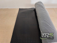 Diamond Plate Gym Floor Mat Rubber Roll Garage Golf Cart Truck Bed Flooring