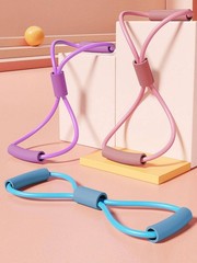 8-Shaped Yoga Resistance Band – Stretch Fitness Tube for Home Gym Workout