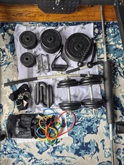 Marcy Full Body Home Gym + 225LB Weights + dumbbells + more stuff…