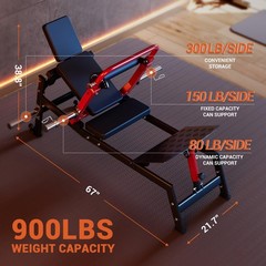 Hip Thrust Machine 900LBS Heavy Duty Glute Bridge Machine Home Gym Butt Exercise