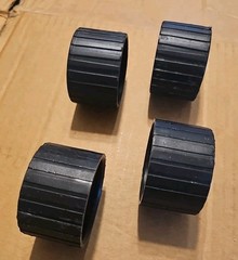 Total Gym ~ End Caps ~ Lot of 4 ~ 2″ Inside Diameter
