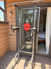 RELIFE REBUILD YOUR LIFE Adjustable Metal Power Tower Chin Up/Dip Station