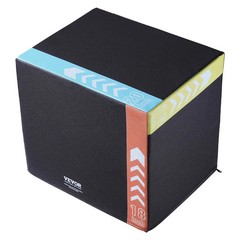 3 in 1 Plyometric Jump Box, 20/18/16 Inch Cotton Plyo Box, Platform & Jumping Ag